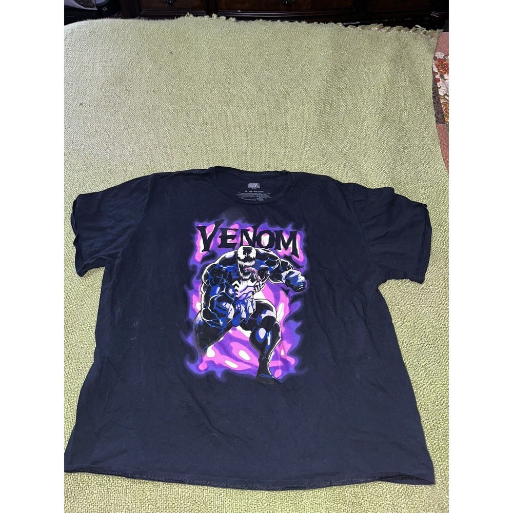 Marvel's Venom Black Adult T-Shirt Purple Smoke Style 3XL XXXL
